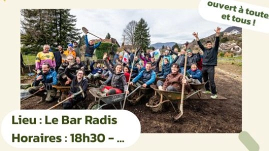 Apéro de la team bénévole du bassin grenoblois !
